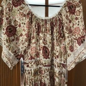 Rods floral dress rayon bridesmaid summer dress